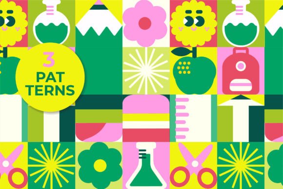 3 School Patterns: A Mosaic of Creativity for Back to School Designs