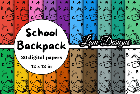 Back to School Digital Papers