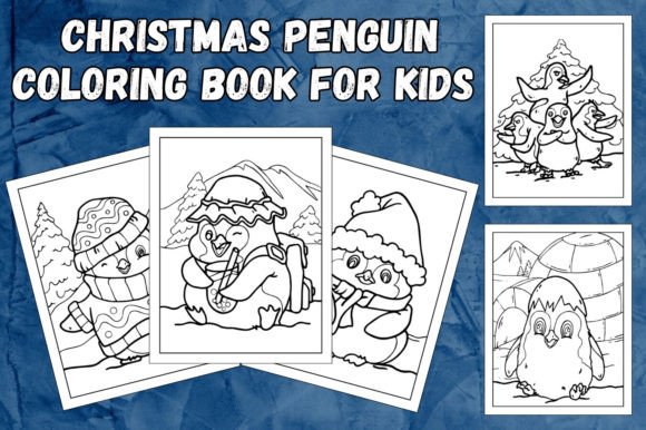 Christmas Penguin Coloring Book for Kids: A Festive and Creative Winter Activity