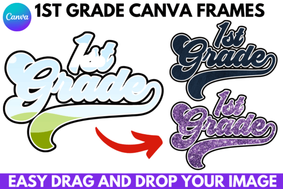 First Grade Retro Canva Frames Template: A Versatile Design Tool for Educators