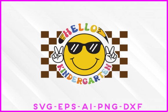 Hello Kindergarten Groovy: A Versatile Design for Every Back-to-School Need