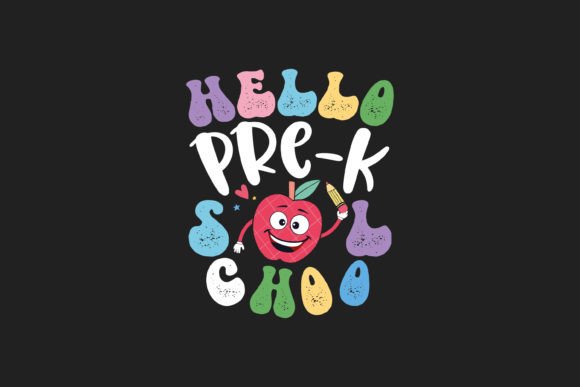 Hello Pre-k School T Shirt Design
