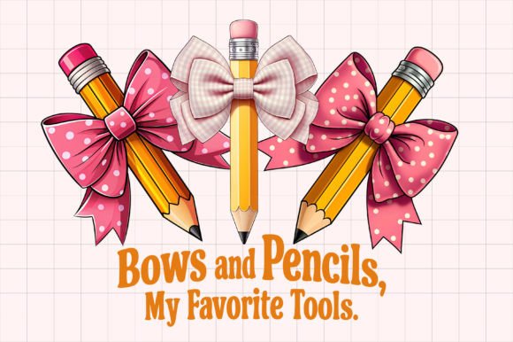 Pencil Coquette Bow School Clipart PNG: A Versatile Resource for Creative Projects