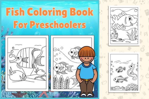 Printable Fish Coloring Book for Kids