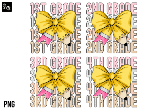 Teacher Pencil Coquette Bow Grade Bundle: A Creative Tool for Educators and Designers